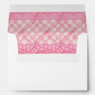 PINK HEART QUILT A7 Envelope (5x7 Cards) 