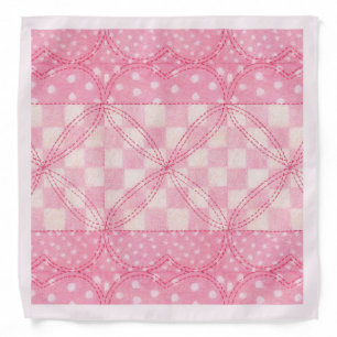 PINK HEART QUILT Bandana / Pink