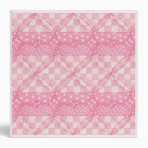 PINK HEART QUILT Binder / Pink