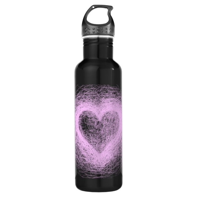 Pink Heart Scratch Bottle (Front)