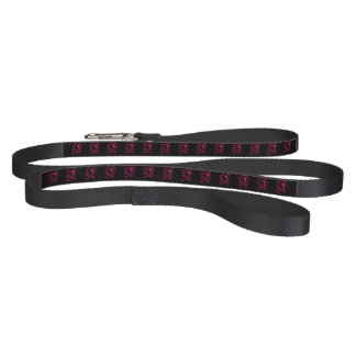 Pink Heart Skull and Crossbones Pet Leash