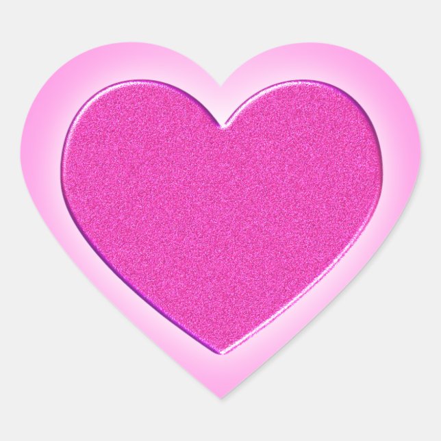 Pink Heart Sticker (Front)