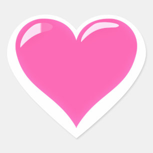 Pink Heart Stickers Your Love Gift