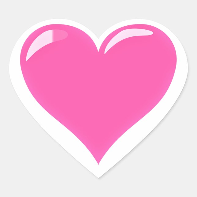 Pink Heart Stickers Your Love Gift (Front)
