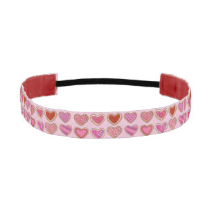 Pink Heart Sugar Cookie Valentine's Day Headband
