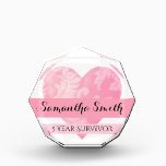 Pink Heart Survivor Acrylic Award, Octagonal rv Acrylic Award<br><div class="desc">This beautiful acrylic award,  octagonal in shape,  will congratulate the recipient on being a Survivor.

Great for Breast Cancer Awareness!</div>