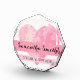 Pink Heart Survivor Acrylic Award, Octagonal rv
