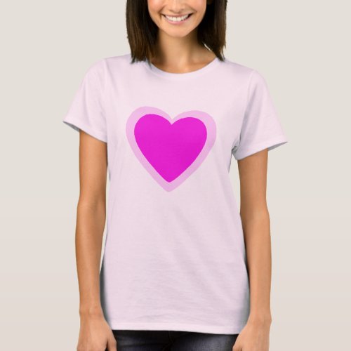 PINK HEART T_Shirt