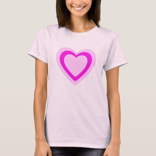 PINK HEART T_Shirt