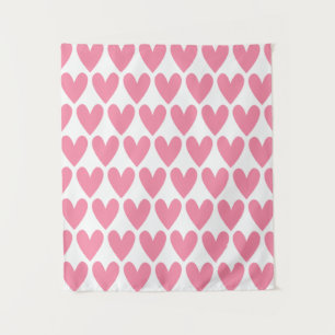 Pink Heart Tapestry