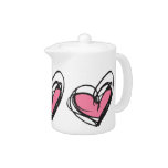 Pink Heart Teapot — Trendy &amp; Elegant at Zazzle