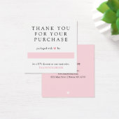 Pink Heart Thank You For Order (Desk)