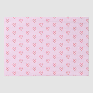 Pink Heart Tissue Paper