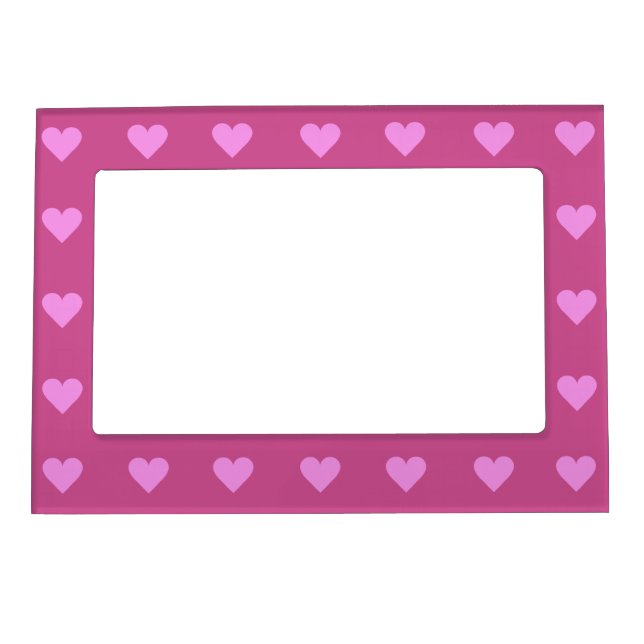 Pink Heart Valentine custom picture frame (Front)