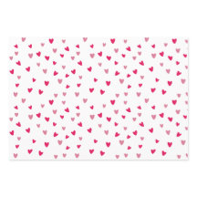 Pink Heart Wrapping Paper Set | Cute Gift Wrap Pat
