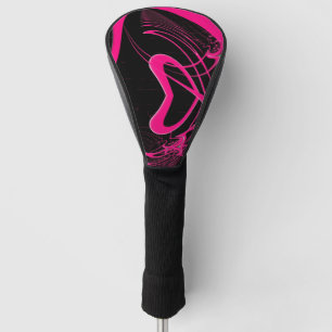 Pink Heart Zone Golf Head Cover