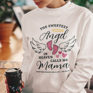 PInk Hearts Angel Calls Me Mama Loss of Daughter T-Shirt
