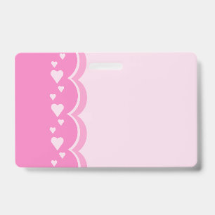 Pink Hearts Badge