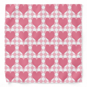 Pink Hearts Bandana