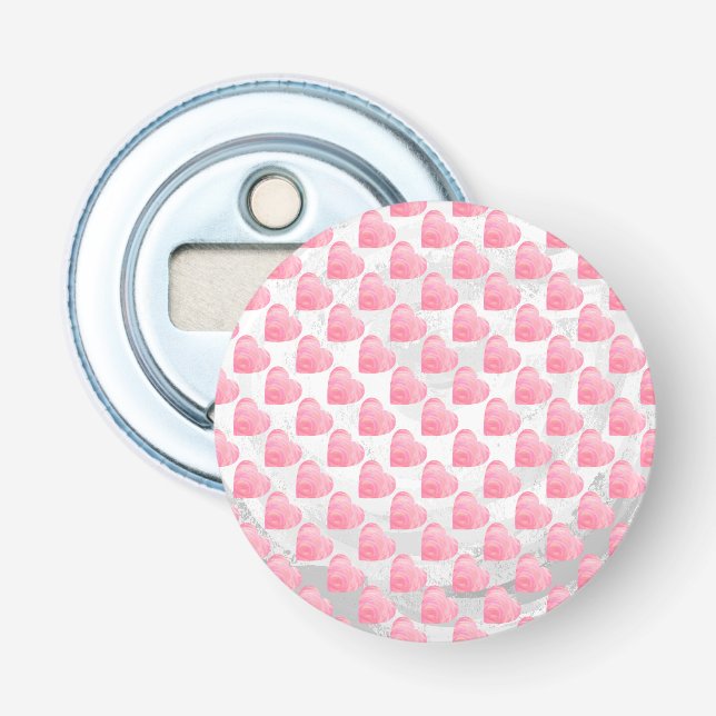 Pink Hearts Bottle Opener (Front)