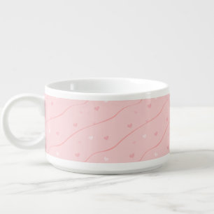 Pink Hearts Chili Bowl