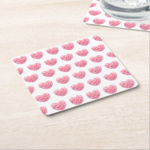 Pink Hearts Coasters