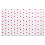 Pink Hearts Custom Polyester Weave  Fabric
