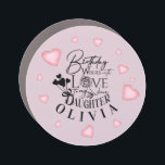 Pink Hearts Daughter Birthday Text Design Car Magnet<br><div class="desc">This modern minimalist birthday design is created for a daughter and can also be used for a granddaughter, niece, or anyone who is like a daughter. It is suitable for gifting from parents, grandparents, aunts, uncles, or anyone celebrating a special daughter-like bond. The design focuses on clean calligraphy, refined typography,...</div>