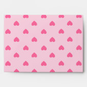 Pink Hearts Envelope A7 (Front)