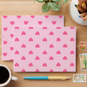 Pink Hearts Envelope A7 (Desk)
