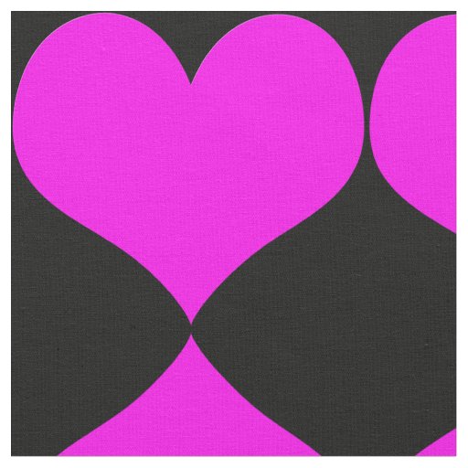 Pink Hearts Fabric