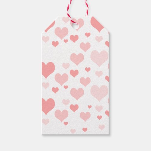 Pink Hearts Gift Tags