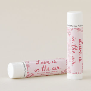 Pink Hearts Hand Drawn Valentine Bridal Shower Lip Balm