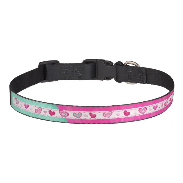 Pink Hearts Jeweled ALL COLLARS (Front)