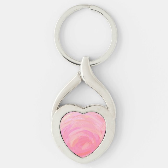 Pink Hearts Keychain (Front)