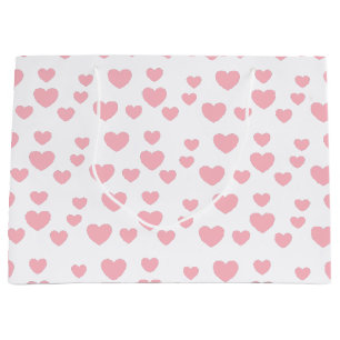 Pink Hearts Large Gift Bag