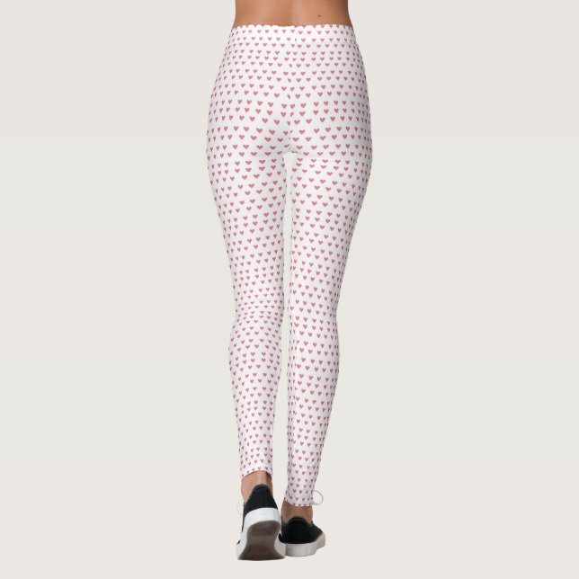 Pink hearts leggings (Back)