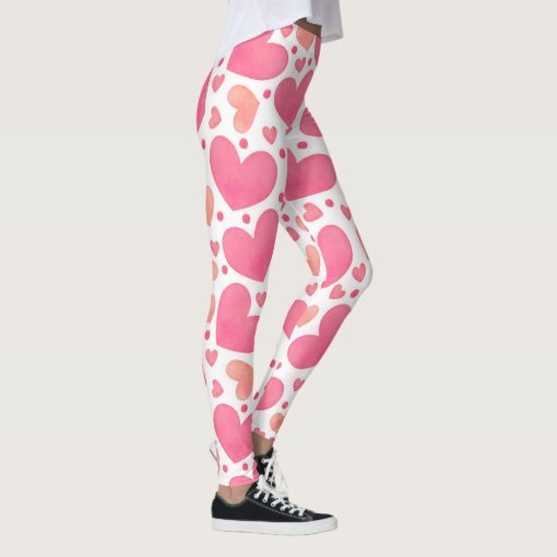 Motocross Mom Heart Leggings Pink