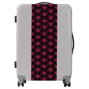 Pink Hearts Luggage