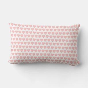 Pink Hearts Lumbar Pillow