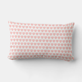 Pink Hearts Lumbar Pillow