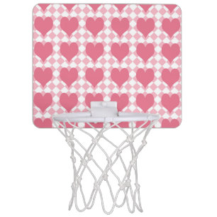 Pink Hearts Mini Basketball Hoop