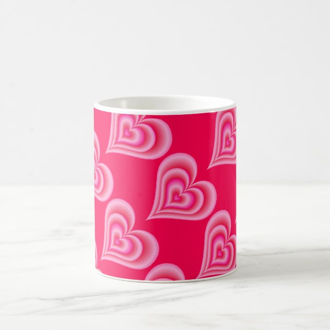 Pink hearts mug (Center)