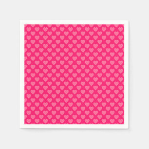Pink Hearts Napkins