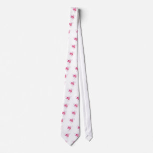 Pink Hearts Neck Tie