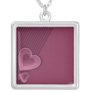 Pink Hearts Necklace