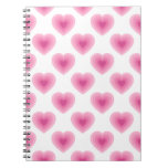 Pink Hearts Notebook at Zazzle