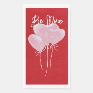 Pink Hearts Paper Guest Towels