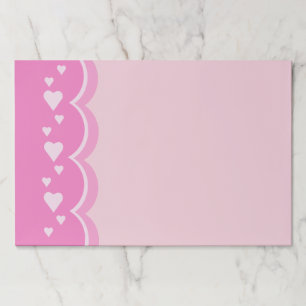 Pink Hearts Paper Pad
