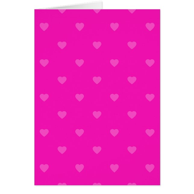 Pink hearts pattern cards (Front)
